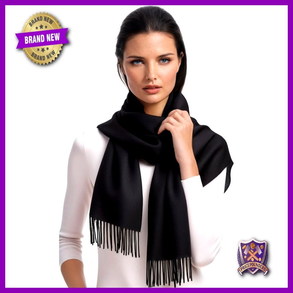 Large Pashmina Scarf Shawl Wrap Ultra Soft Warm Cashmere Feel Machine Washable